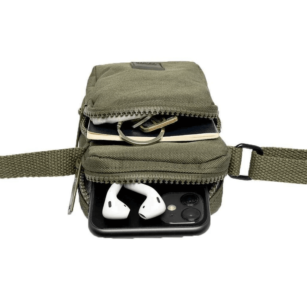 Sac à bandoulière Amsterdam - Stripes Olive