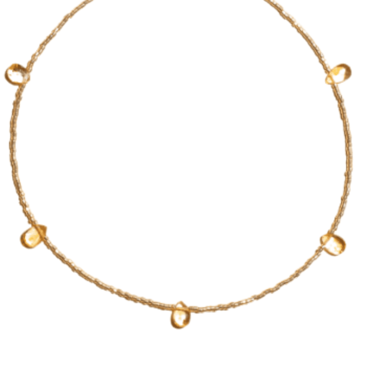 Halsketting Choker citrine VANILLA