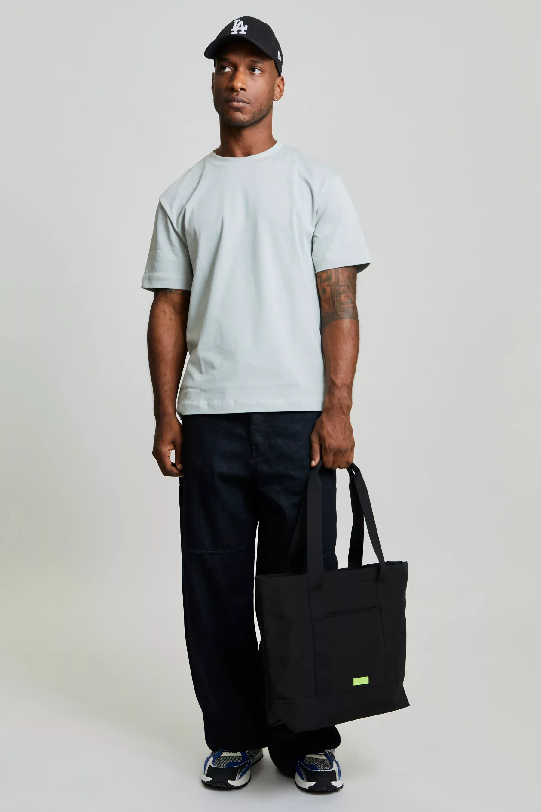 Strata Tote Bag Black Lime Ripstop