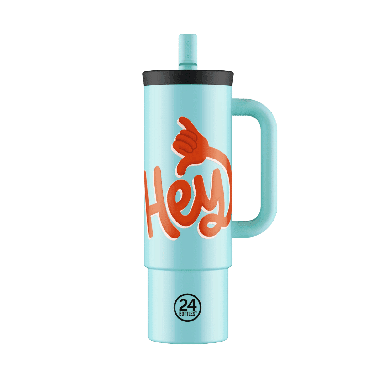 Straw Cup Hey! Blue 800 ml - 24Bottles