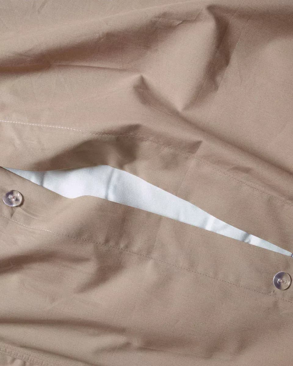 140X220 Percale 100% Coton Dekbedovertrek  - Camel PDBO140_CA