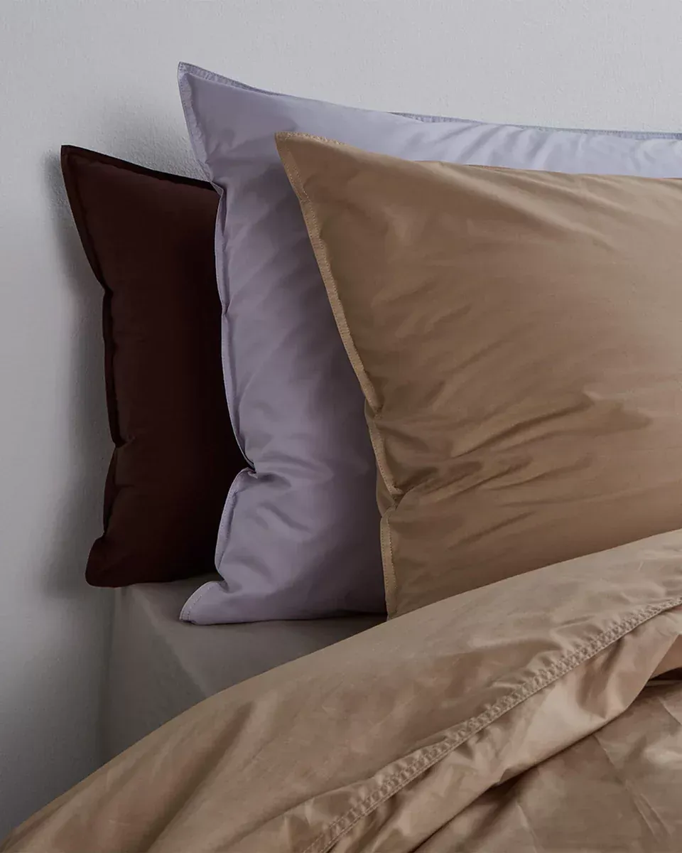 60X70 Percale 100% Coton Kussensloop - Camel PKS60CA