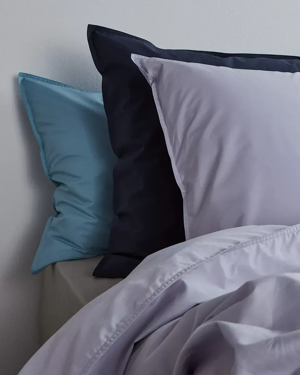 140X220 Organic Percale 100% Coton Dekbedovertrek - Lavender Grey PDBO140_LG