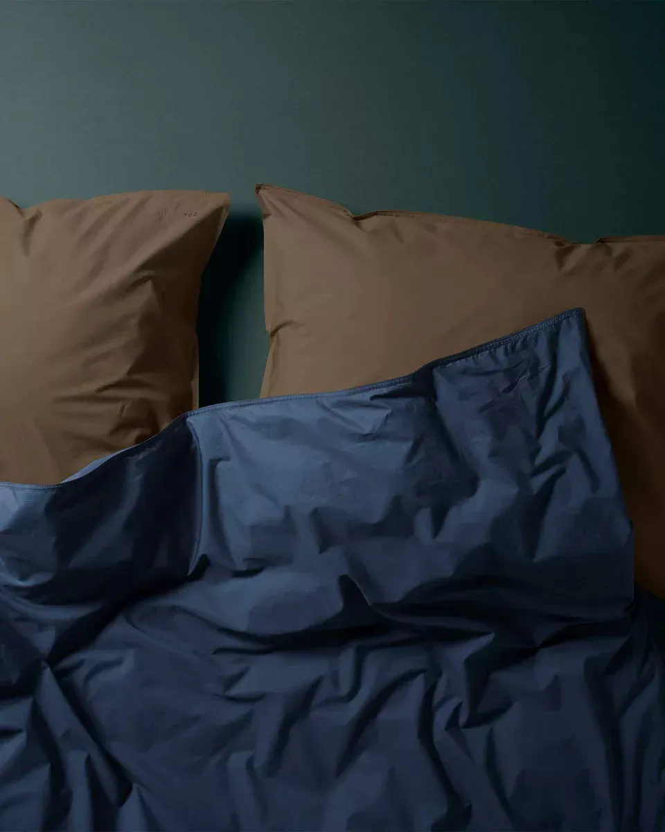 240X220 Percale 100% Coton Dekbedovertrek- Navy Blue PDBO240NB