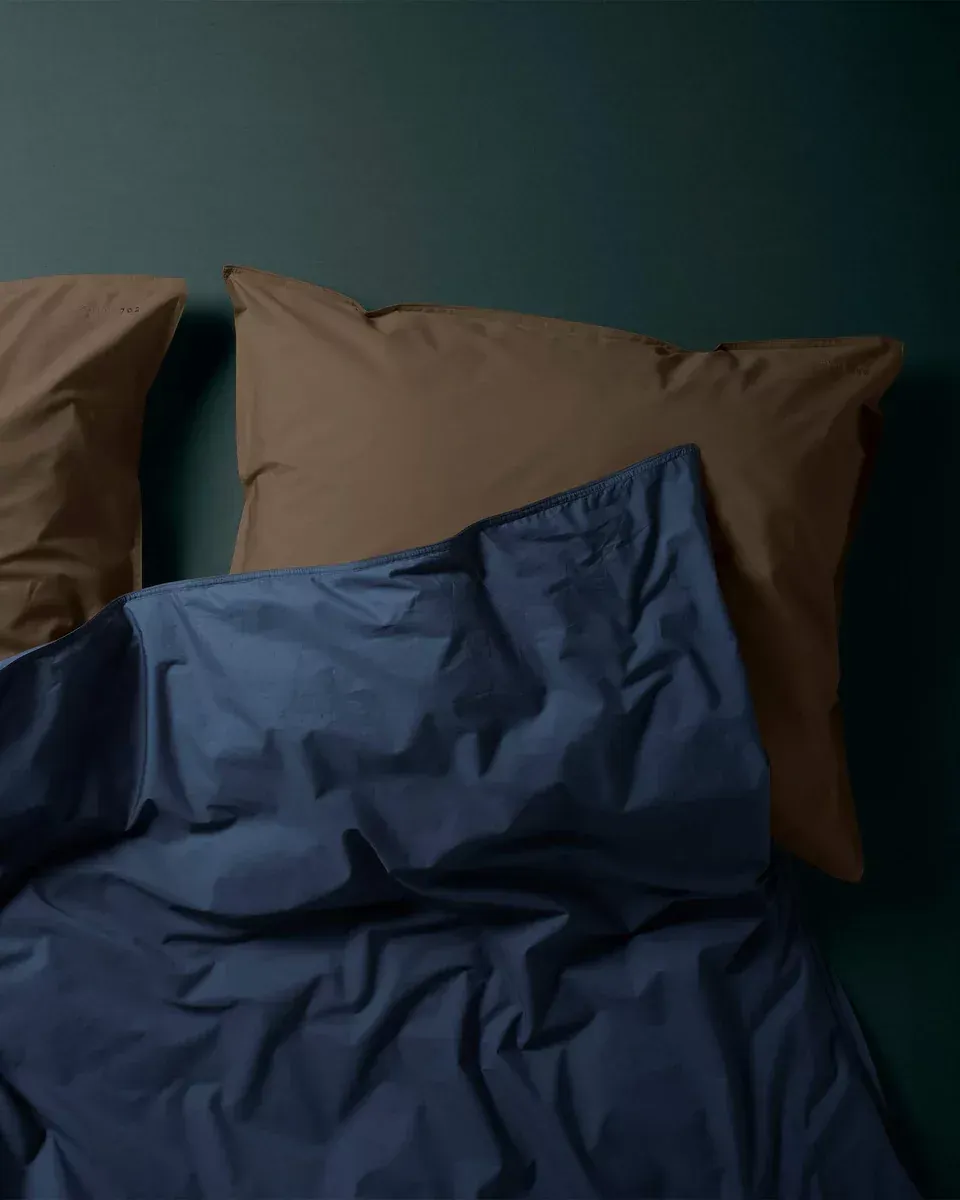 240X220 Percale 100% Coton Dekbedovertrek- Navy Blue PDBO240NB