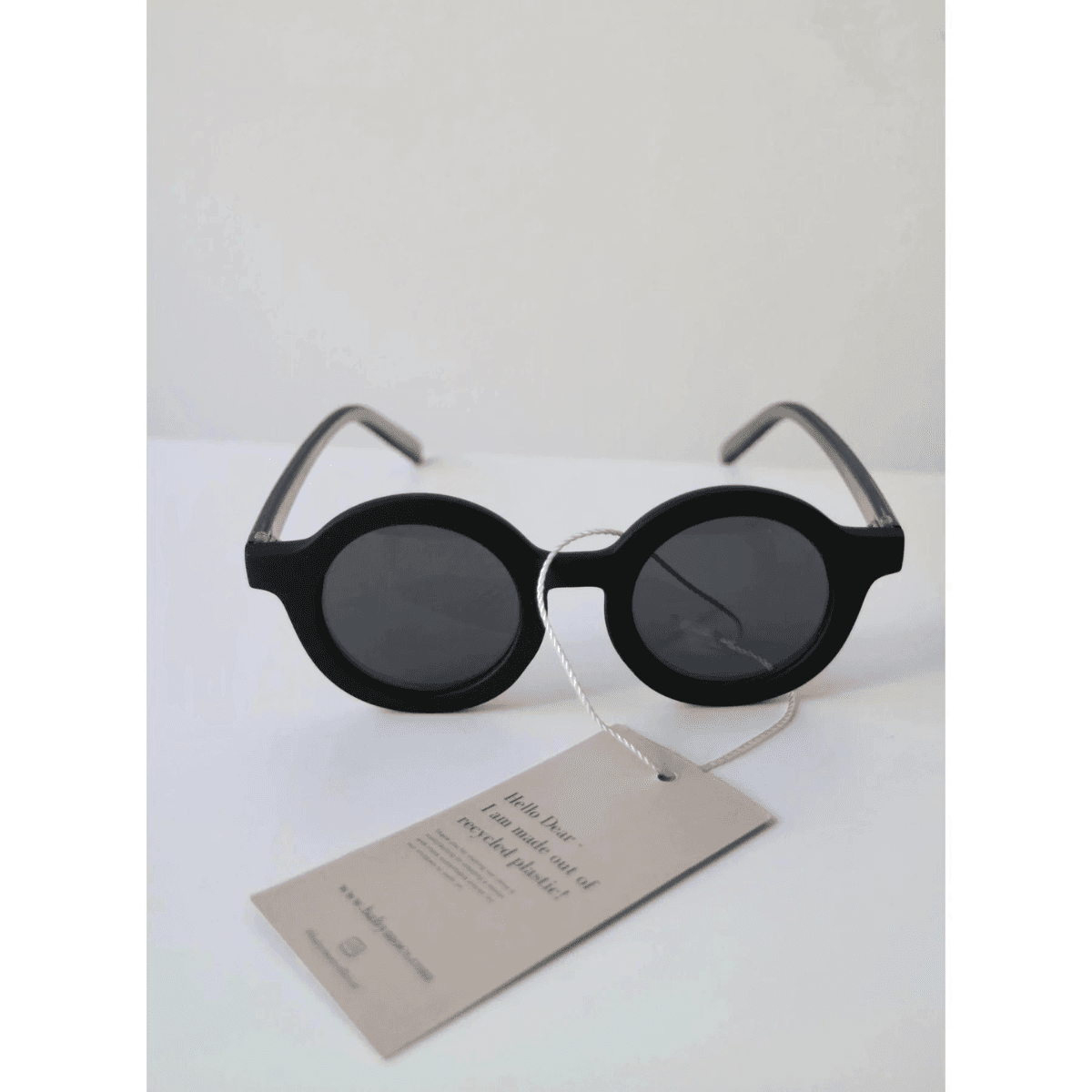 Sunnies Kinderzonnebril - Black - Signature Round