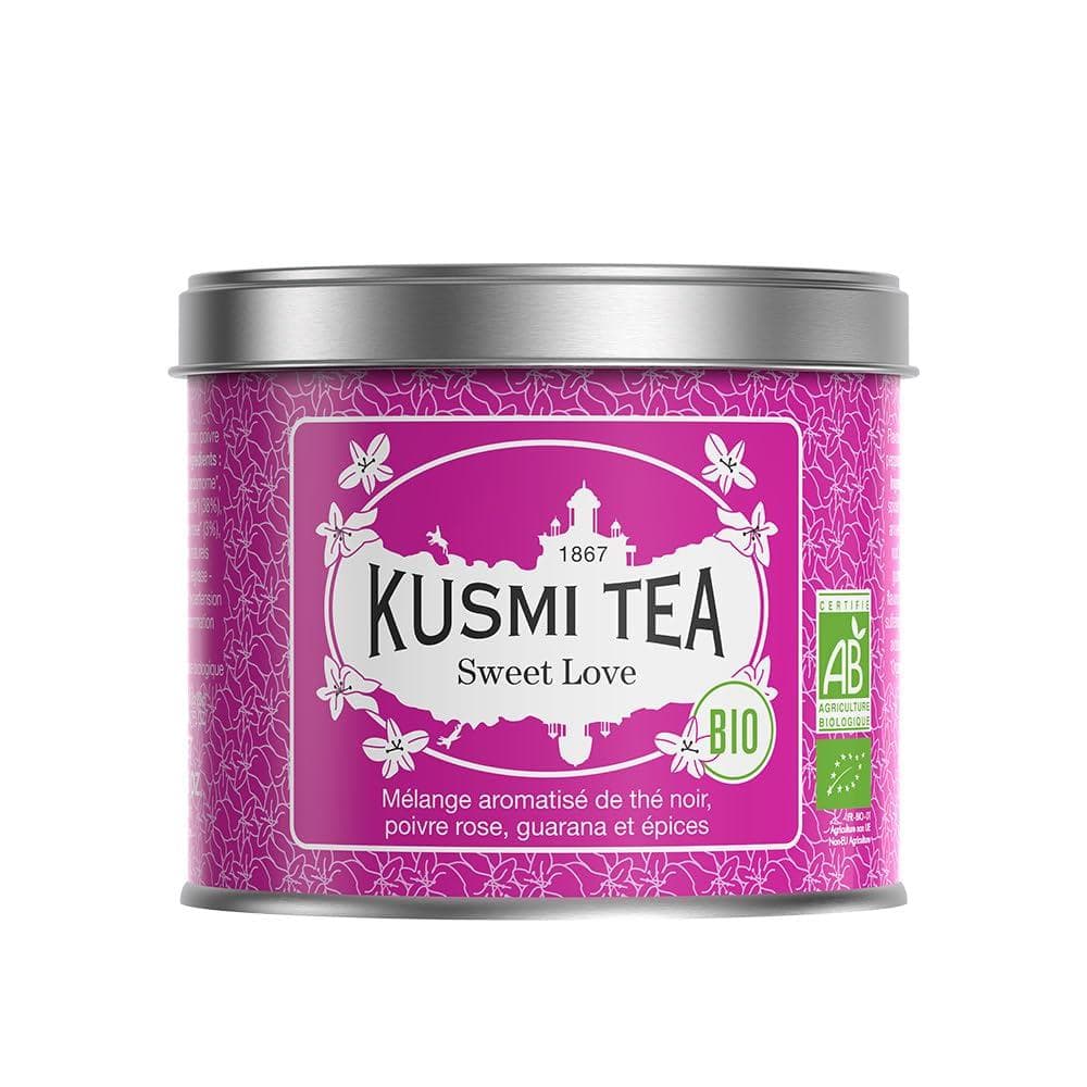 Thé noir Poivre rose & Guarana BIO - Sweet Love - Boîte métal 100gr