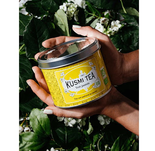 Thé vert au jasmin BIO - Boîte métal 90gr