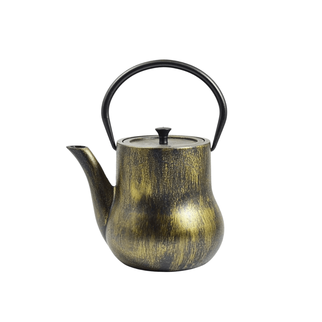 Théière en fonte Tipotto 1,0L - Or/Noir