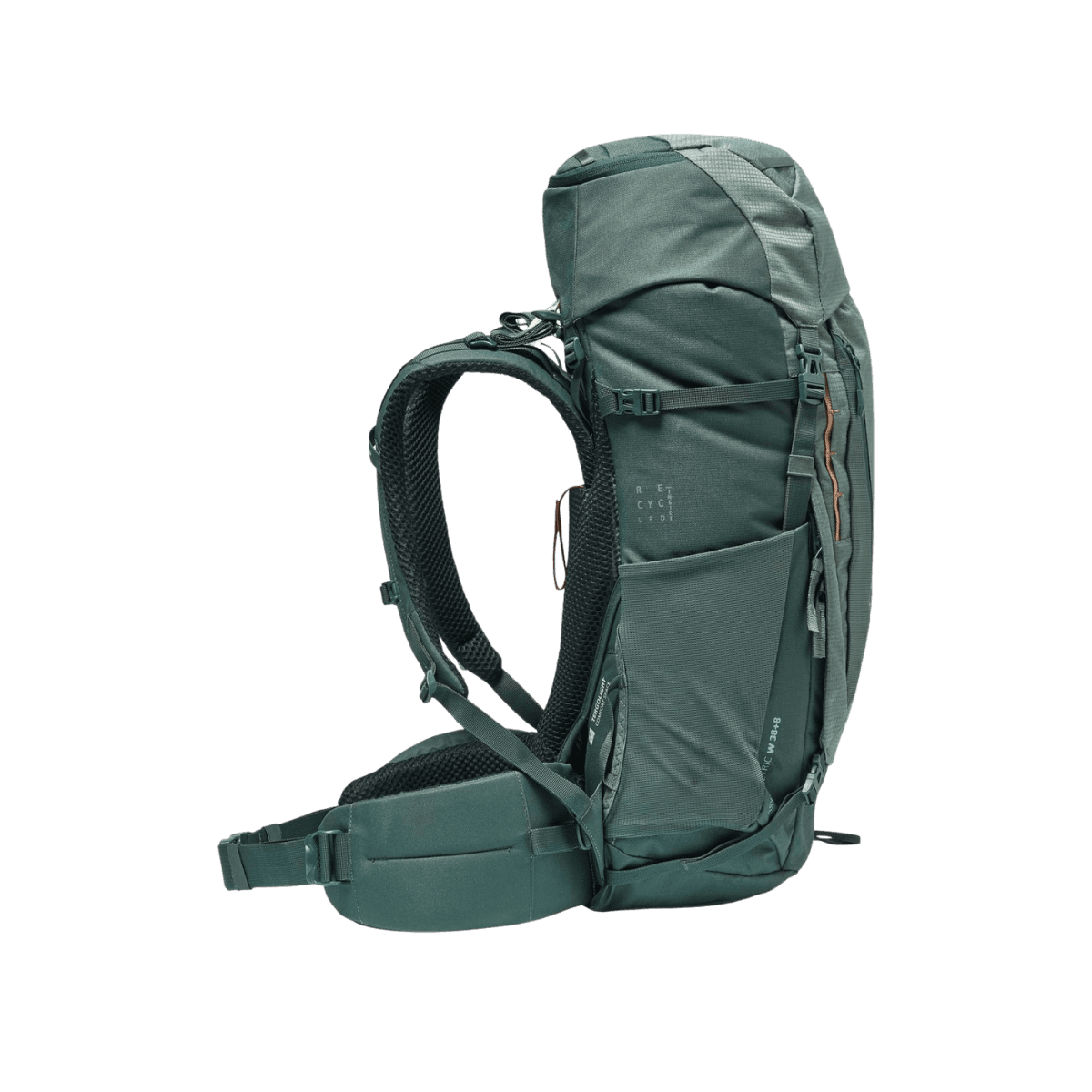 Asymmetric trekkingrugzak - 38L + 8 - Groen