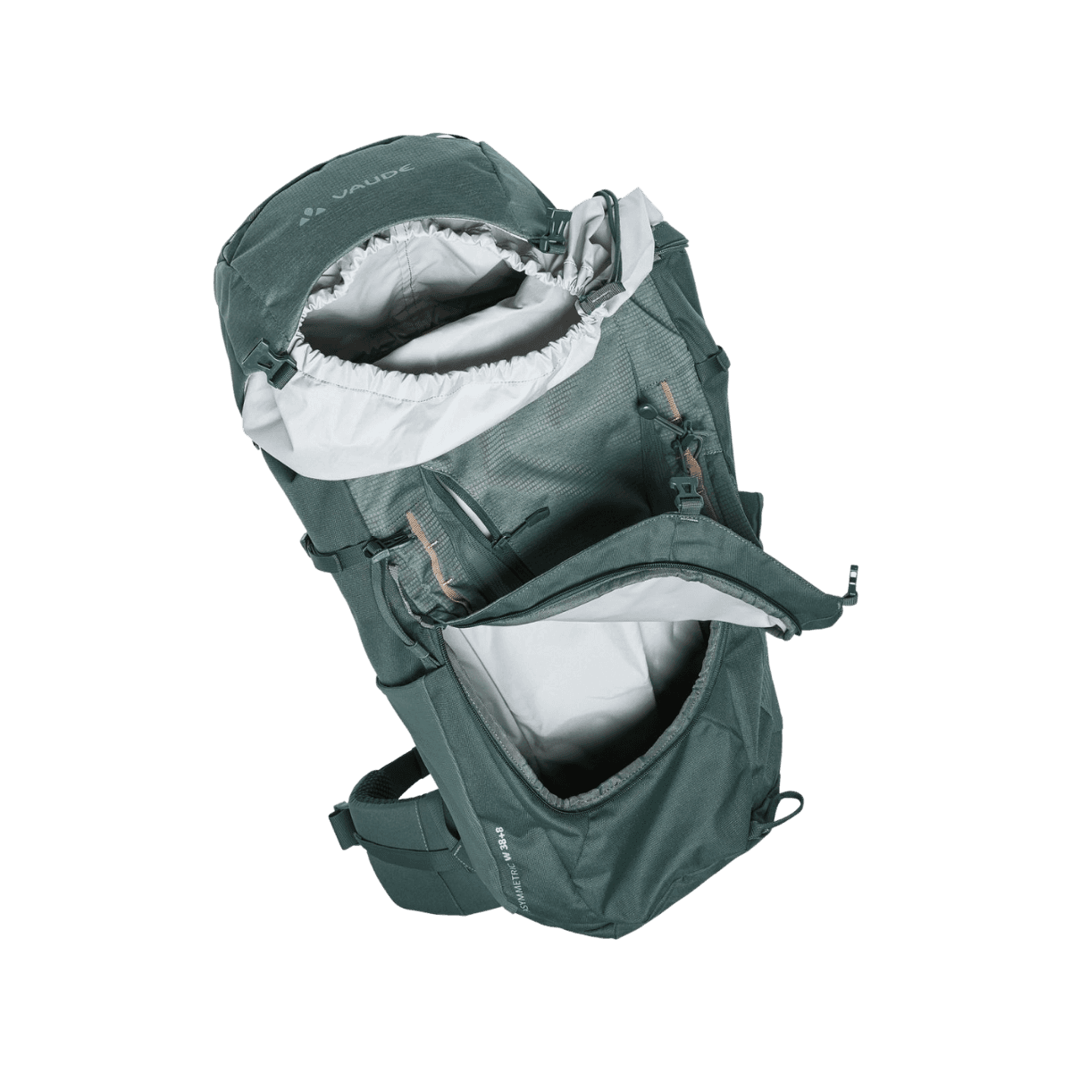 Asymmetric trekkingrugzak - 38L + 8 - Groen