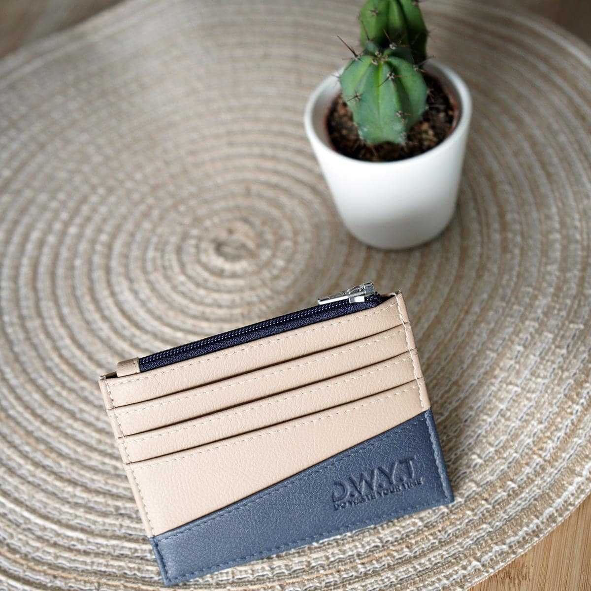 Kaarthouder LE VITAMINE beige / bleu