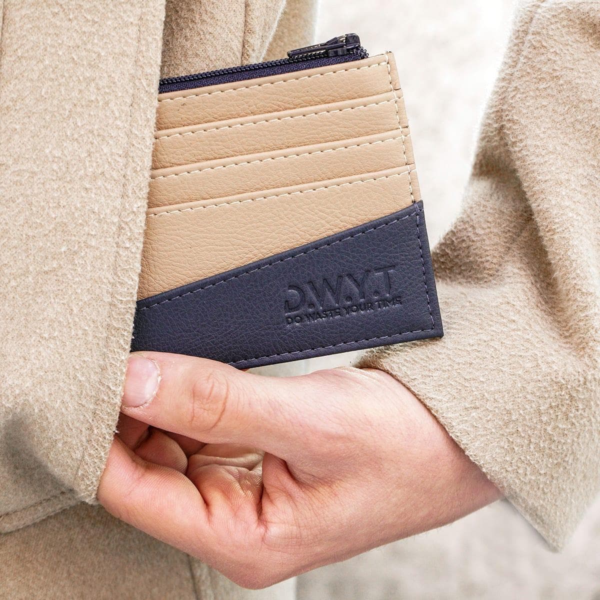 Kaarthouder LE VITAMINE beige / bleu