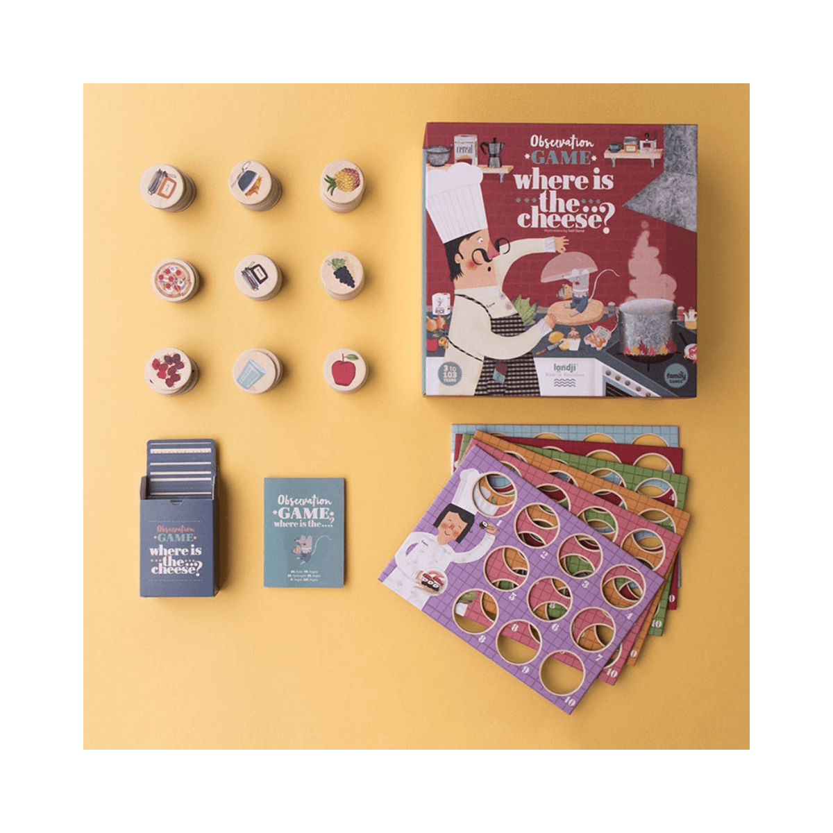 Jeu d'observation et de rapidité - 3 ans et + - WHERE IS THE CHEESE?
