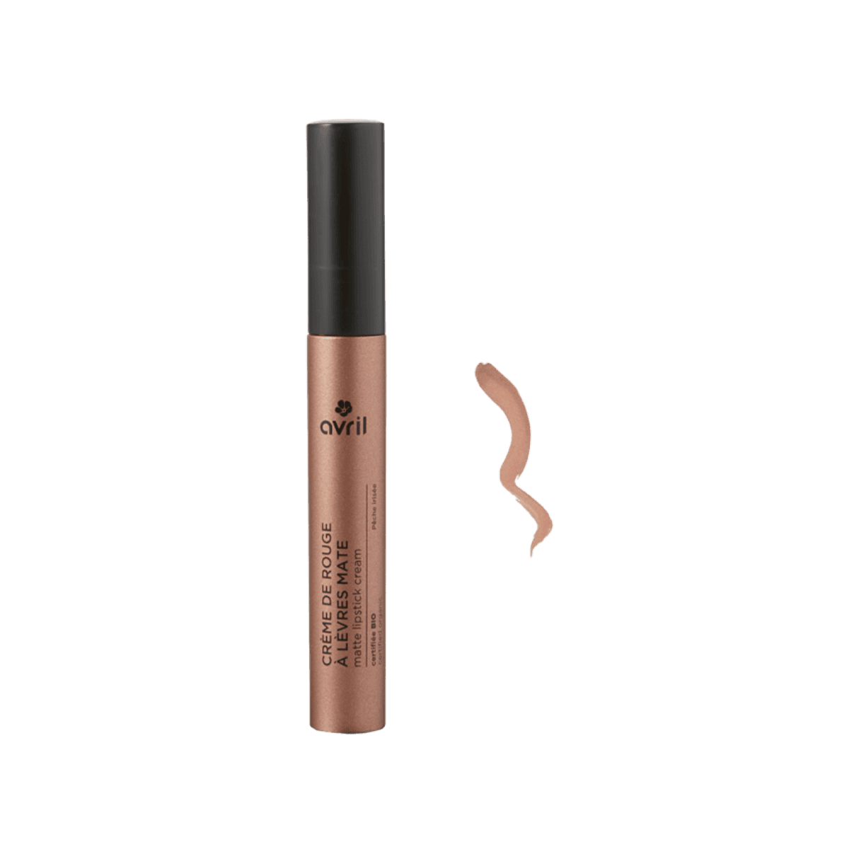 Crème de rouge à lèvres mate - PÊCHE IRISEÉE - Certifiée Bio