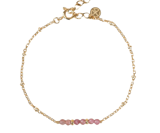 Bracelet Hanna - Plaqué or et tourmaline