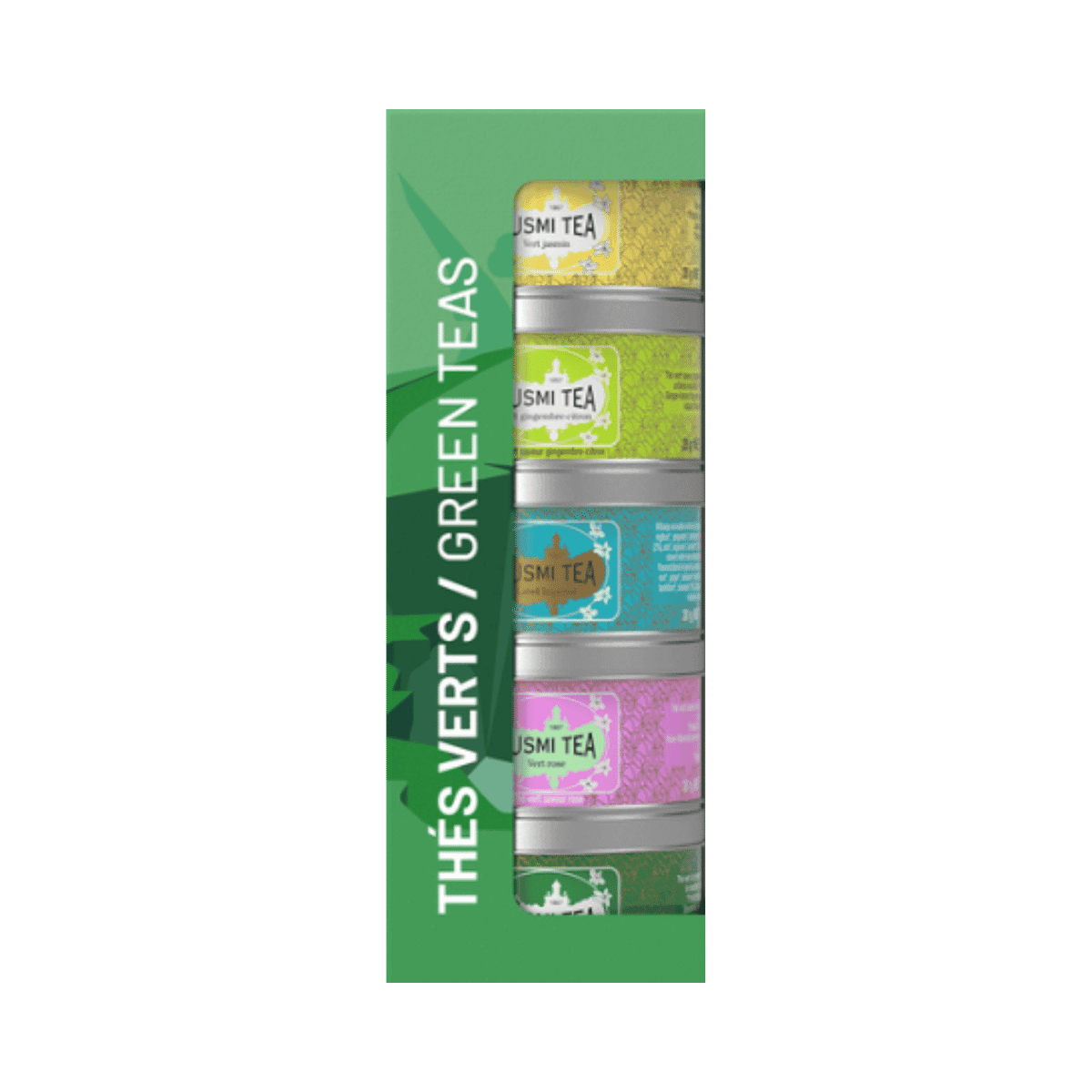 Coffret Les Thés Verts Bio - Thé vert en vrac BIO - 5 x 20g