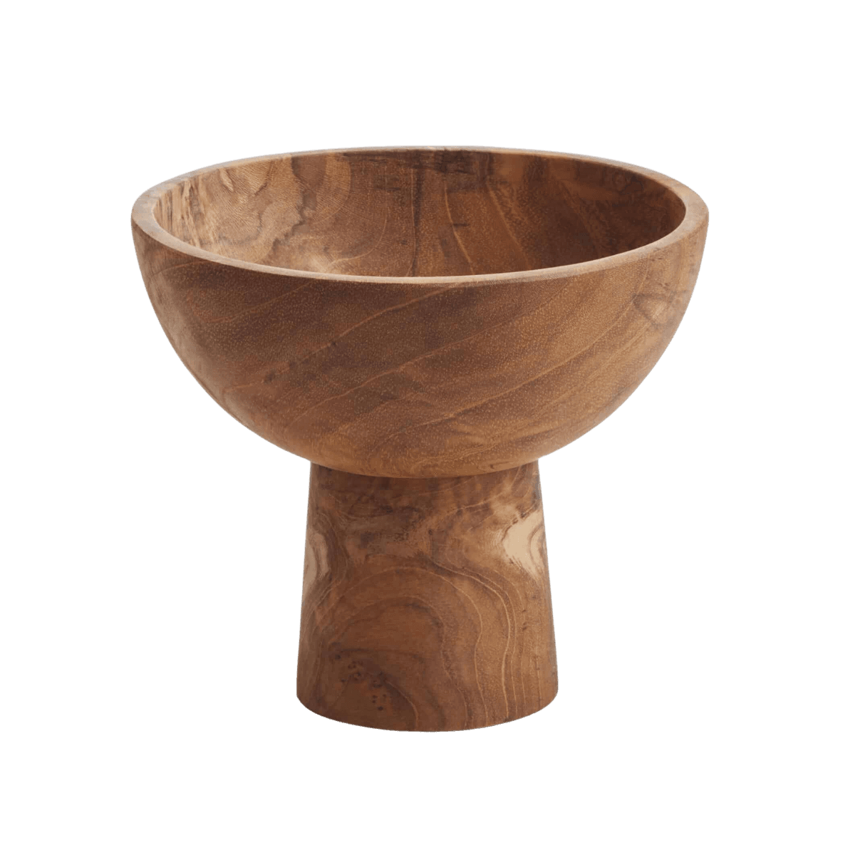 Coupe sur pied en teck - Moyenne - BOWL ON FOOT RECLAIMED - M