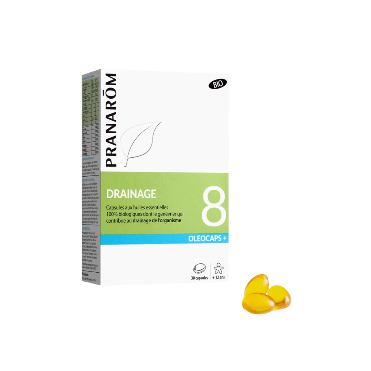 Drainage Oleocaps 8 - 30 capsules met biologische etherische oliën