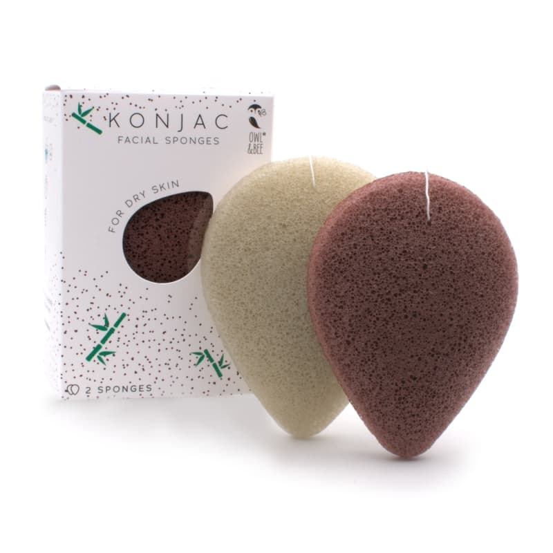 Konjac gezichtsspons voor droge huid