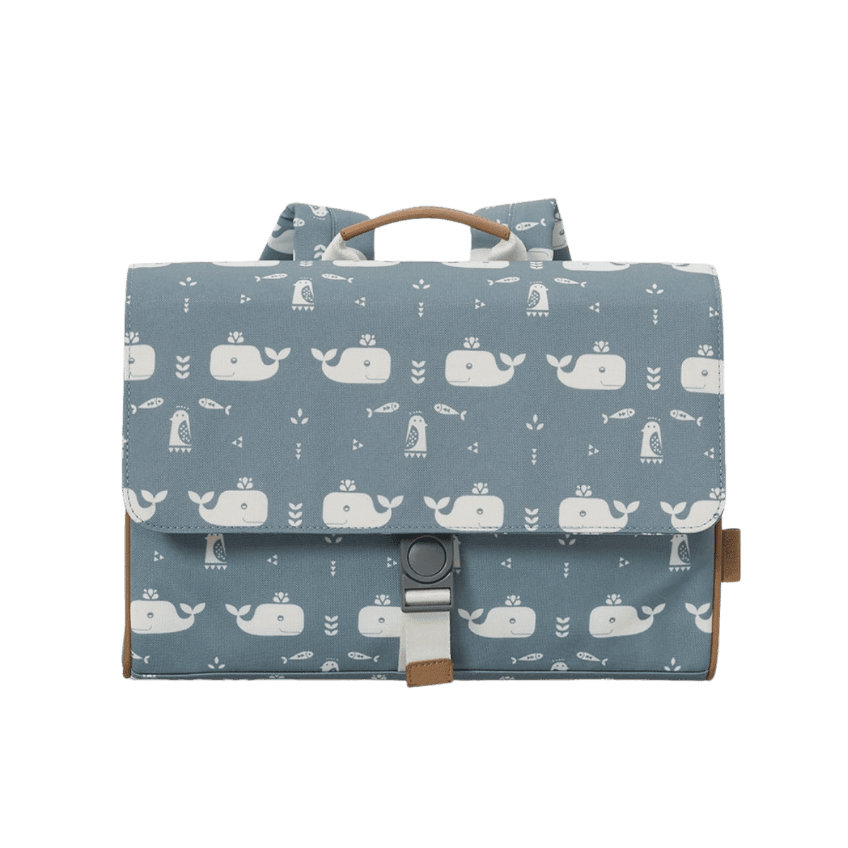 Boekentas New Whale Blue Fog