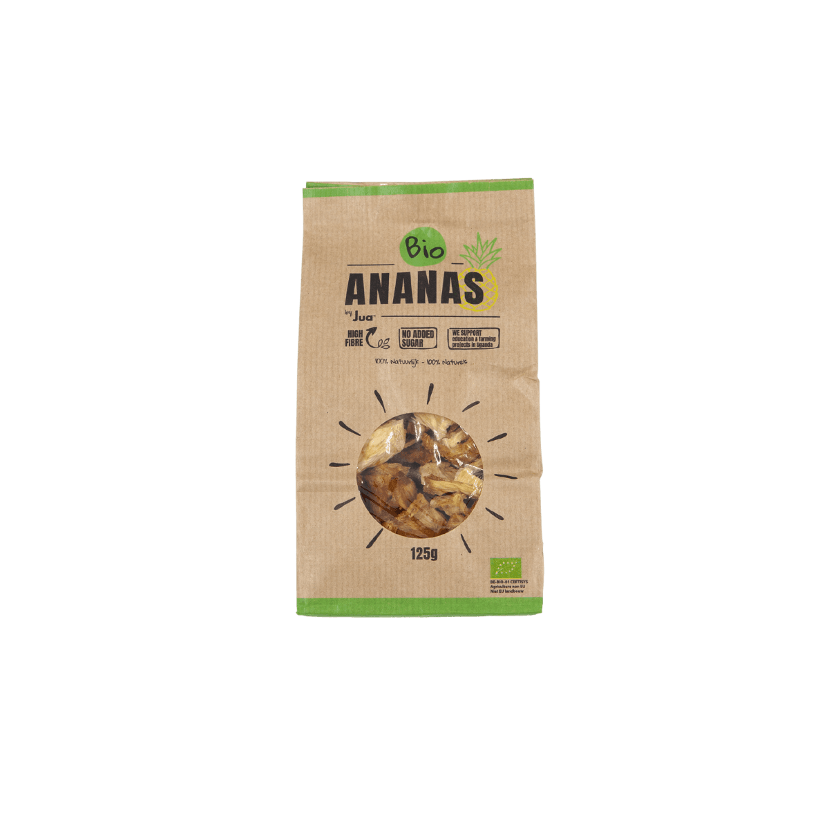 Gedroogde ananas 125g