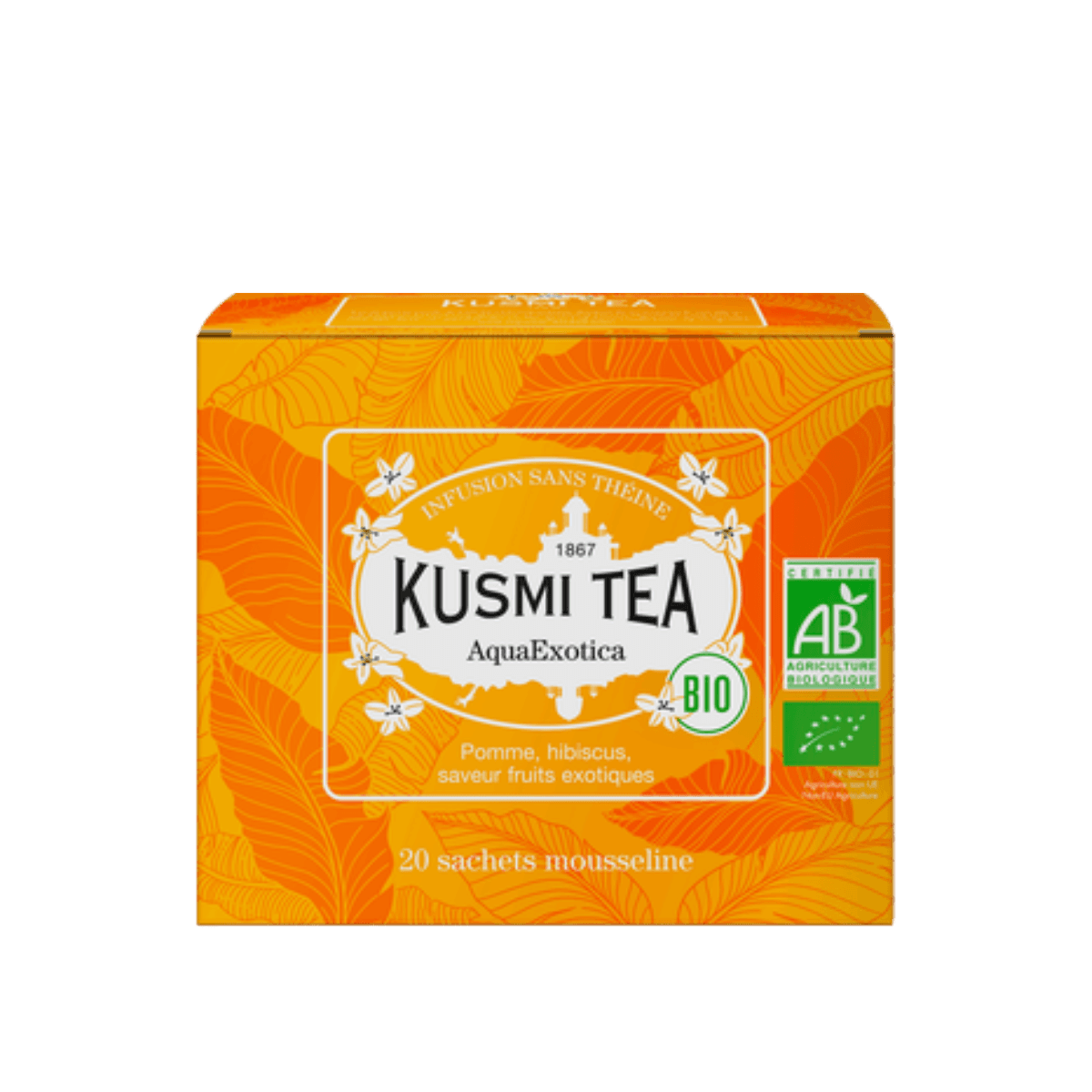 Biologische Hibiscus Mango Infusie - AquaExotica - 20 mousseline zakjes - 40gr