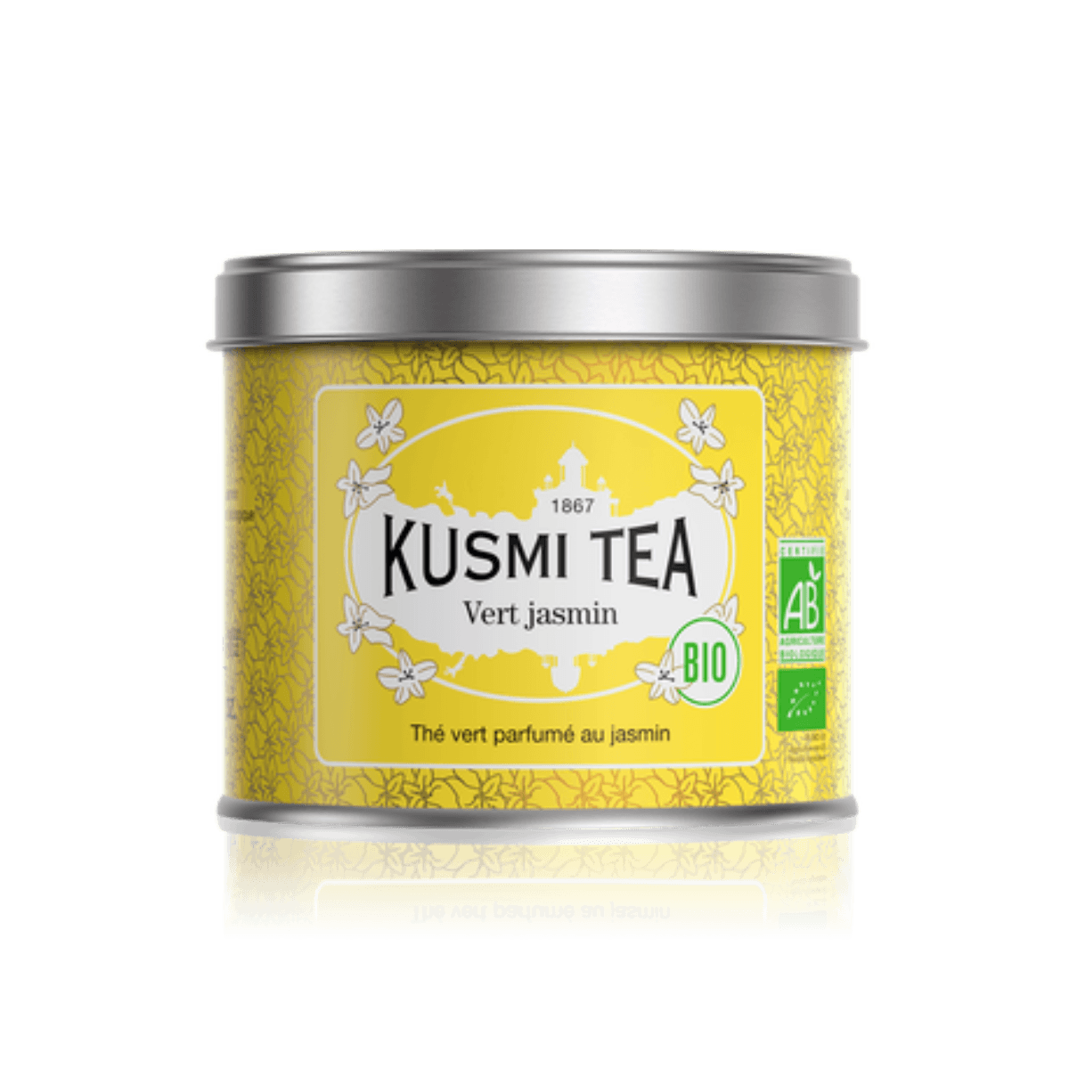 Thé vert au jasmin BIO - Boîte métal 90gr