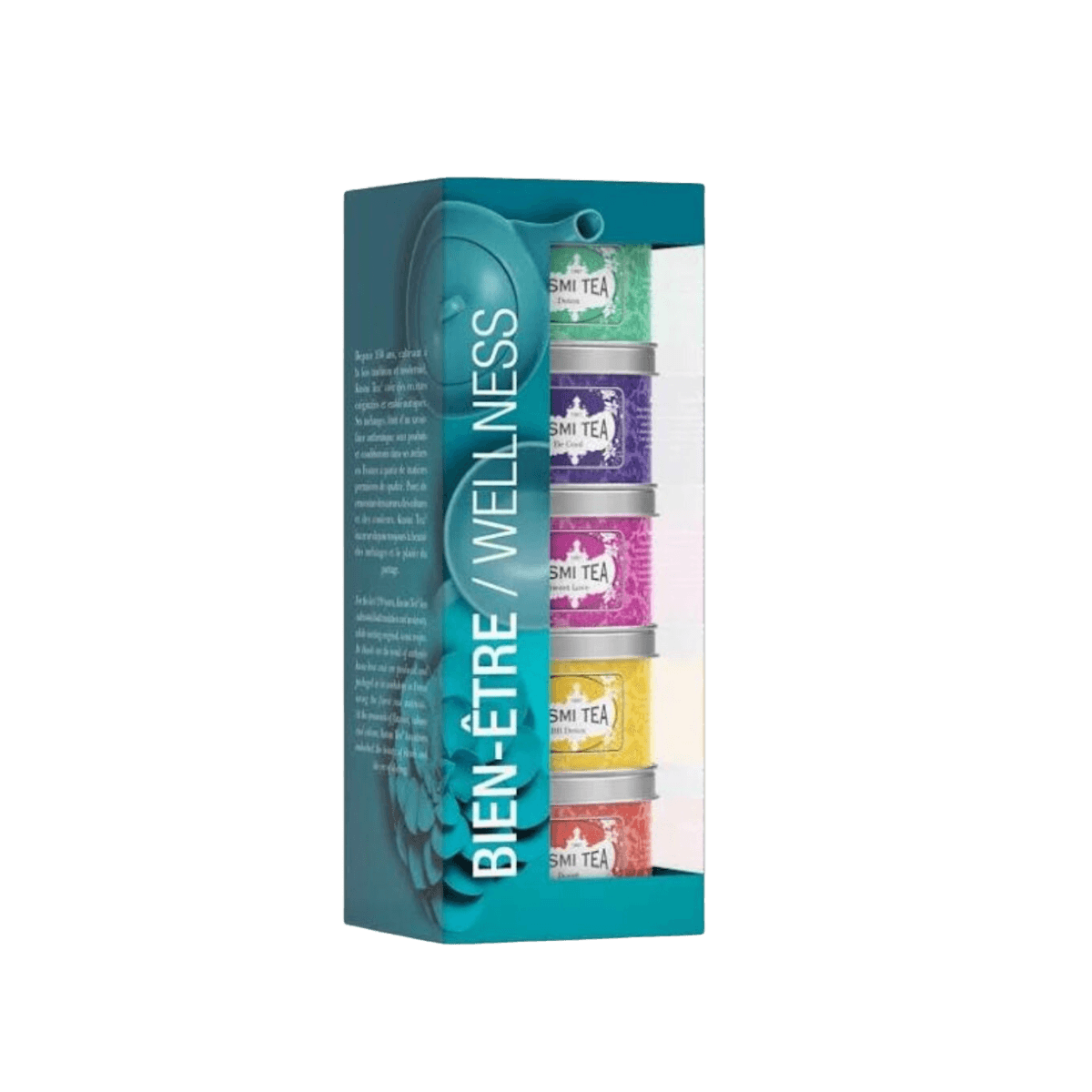 Coffret Les Bien-être - Thé vert maté infusion en vrac BIO - 5 x 20g