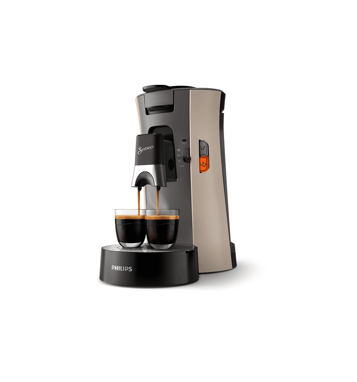 Machine à café à dosettes Senseo Select Philips CSA240/30 - Nougat