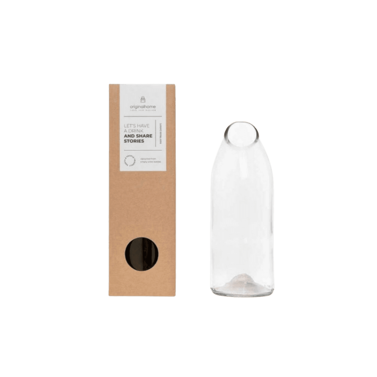 Carafe à eau en bouteille recyclée - Transparente - WATER CARAFE - CLEAR