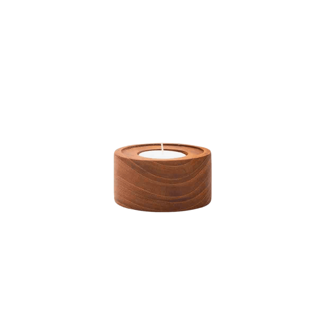 Bougeoir en teck - T-LIGHT HOLDER - SOL