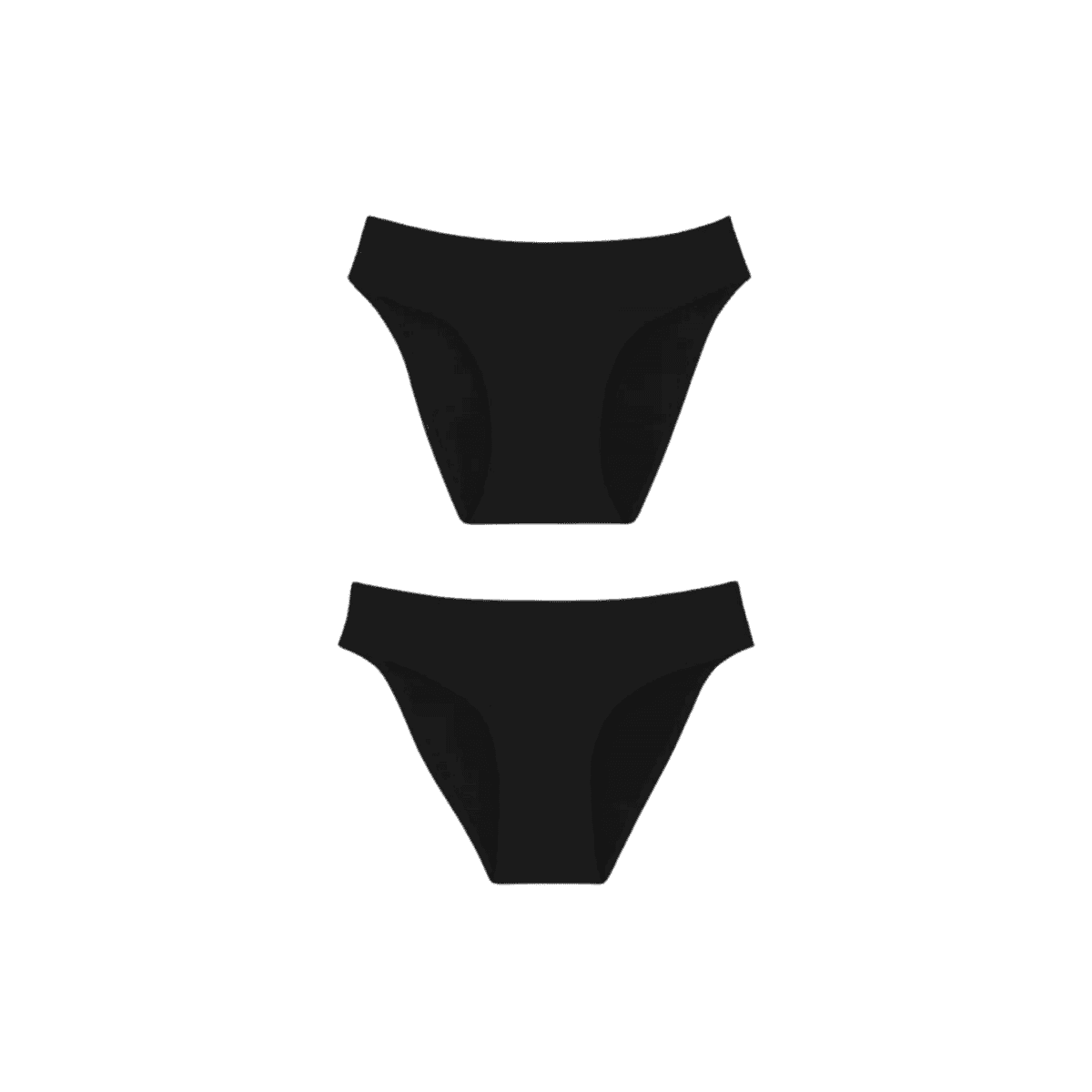 Pack 2 flux - Culottes menstruelles flux MOYEN + ABONDANT - Noir