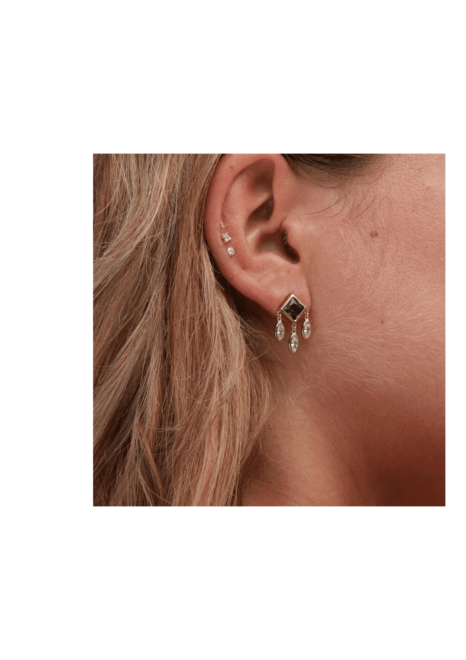 Oorbellen HEAVEN EMERALD