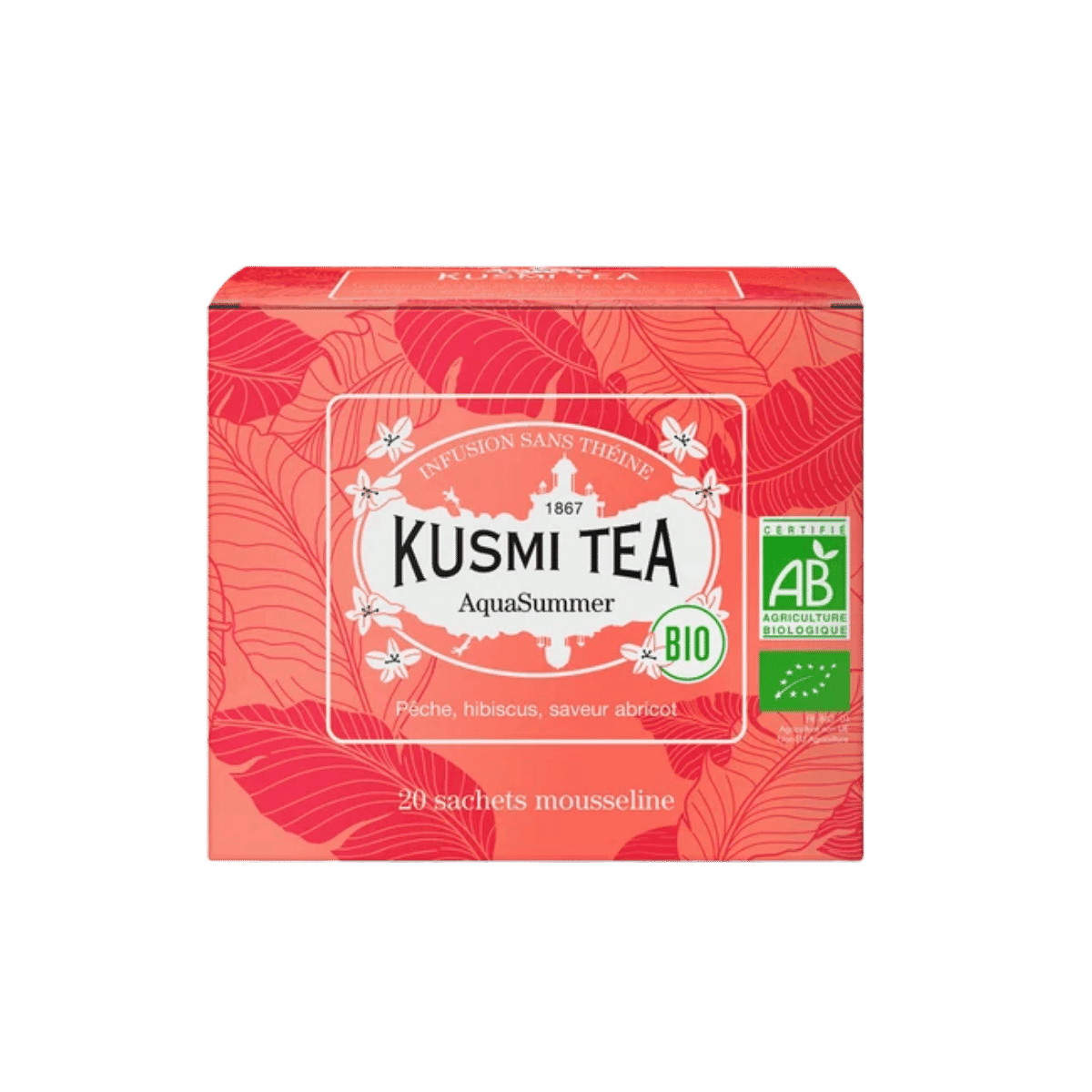 AquaSummer Bio - Etui 20 sachets mousseline - 40gr - Kusmi Tea