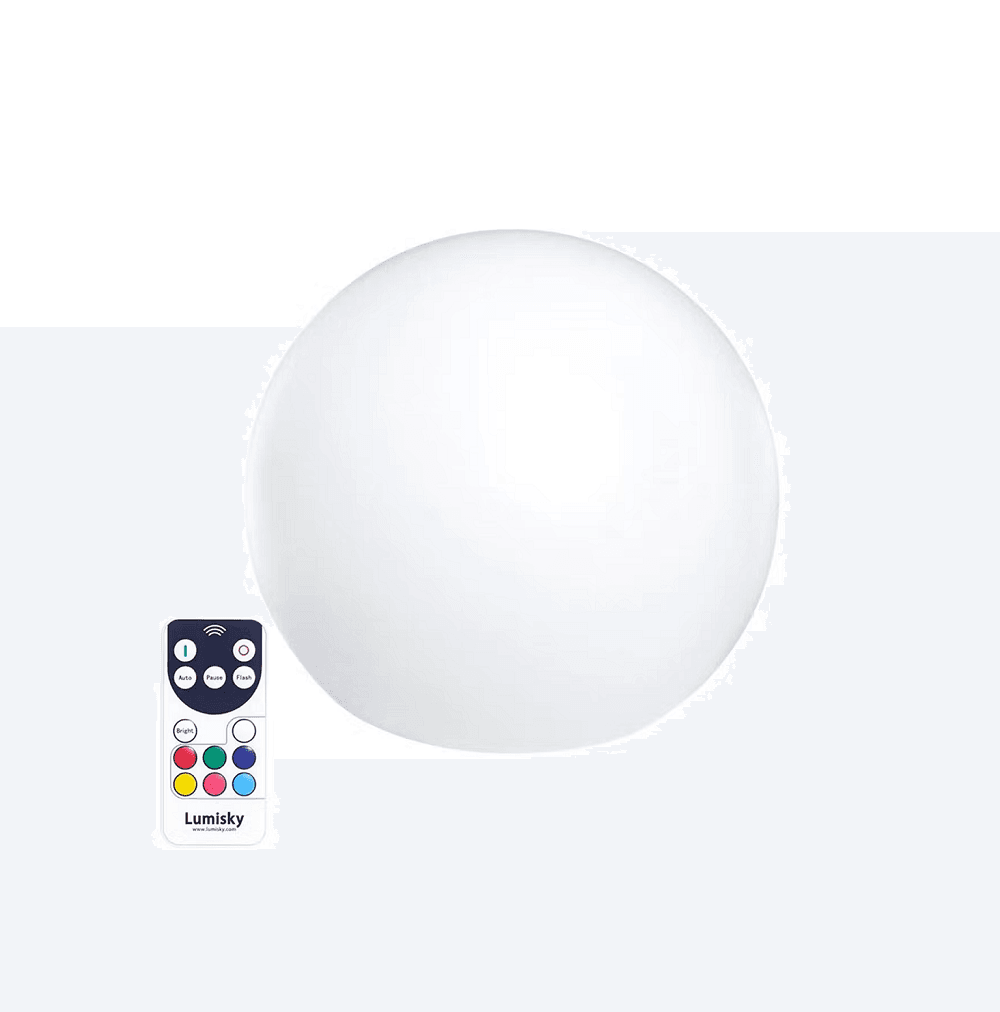 Drijvende draadloze lichtbal multicolore SOLSTY ∅30cm