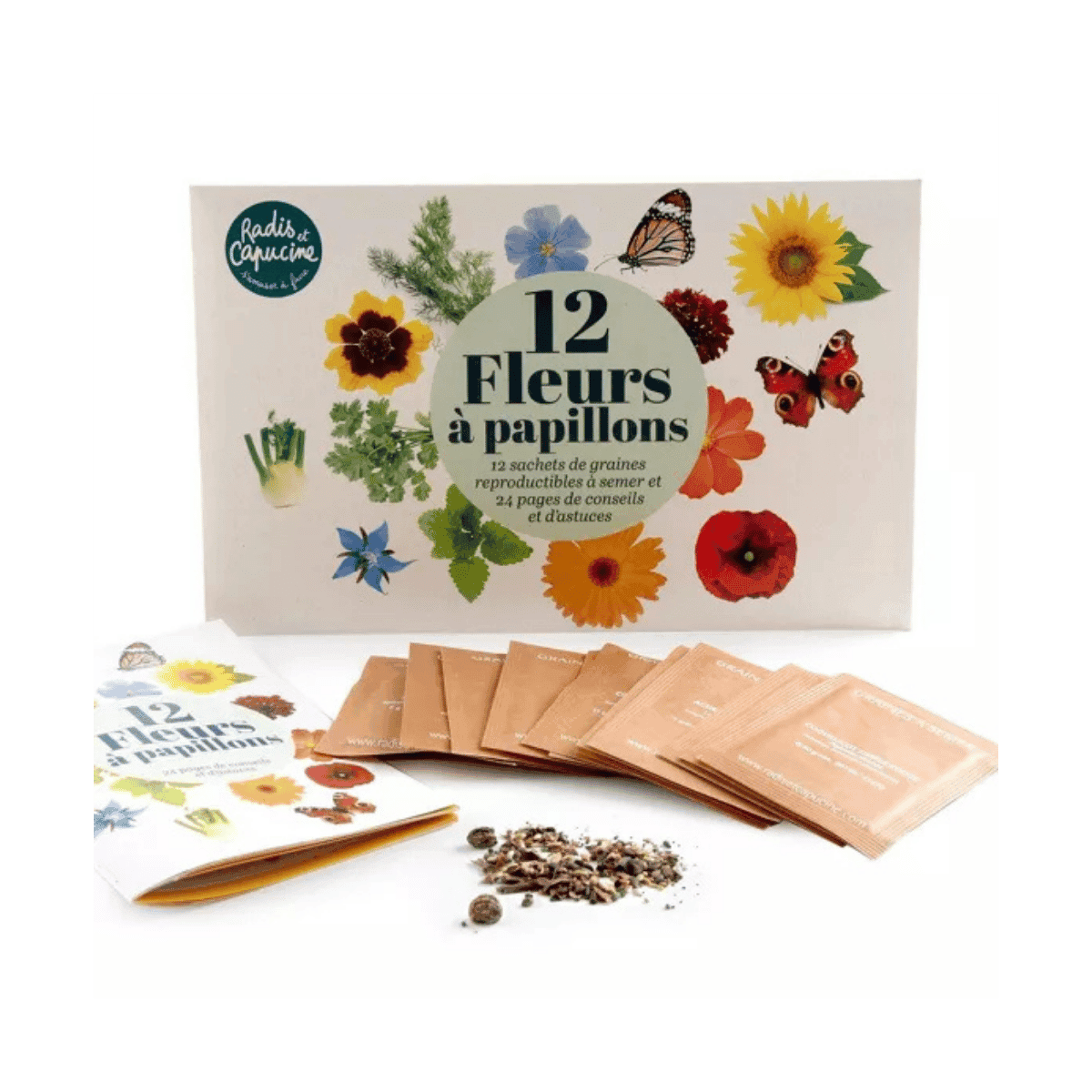 Coffret 12 sachets Jardiner les fleurs à papillons
