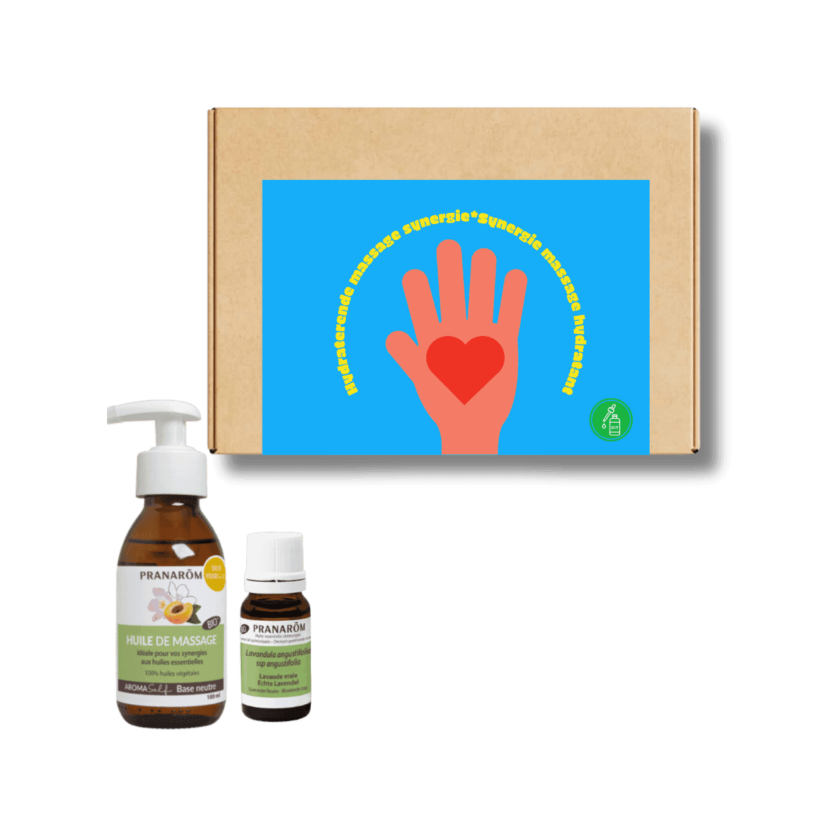 Pranarôm DIY geschenkset - organische hydraterende massage synergie