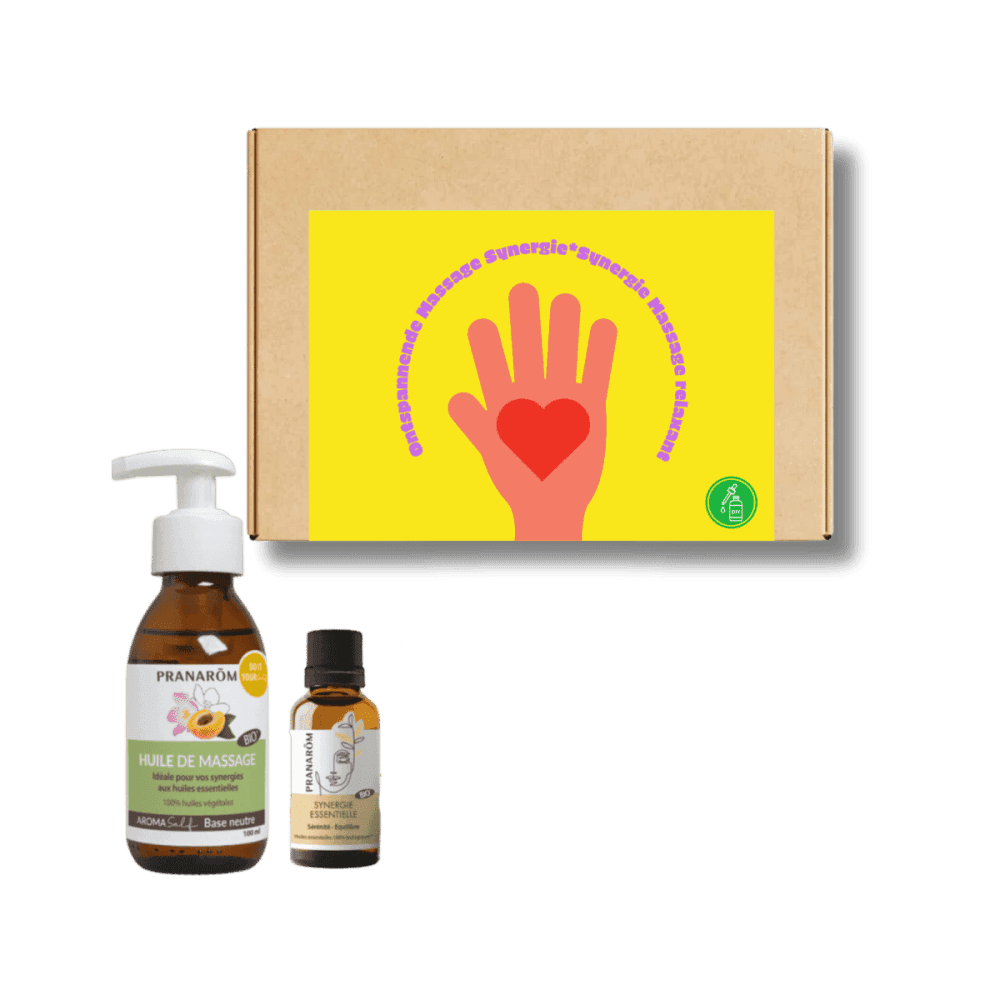 Coffret cadeau Pranarôm DIY - Synergie Massage relaxant BIO