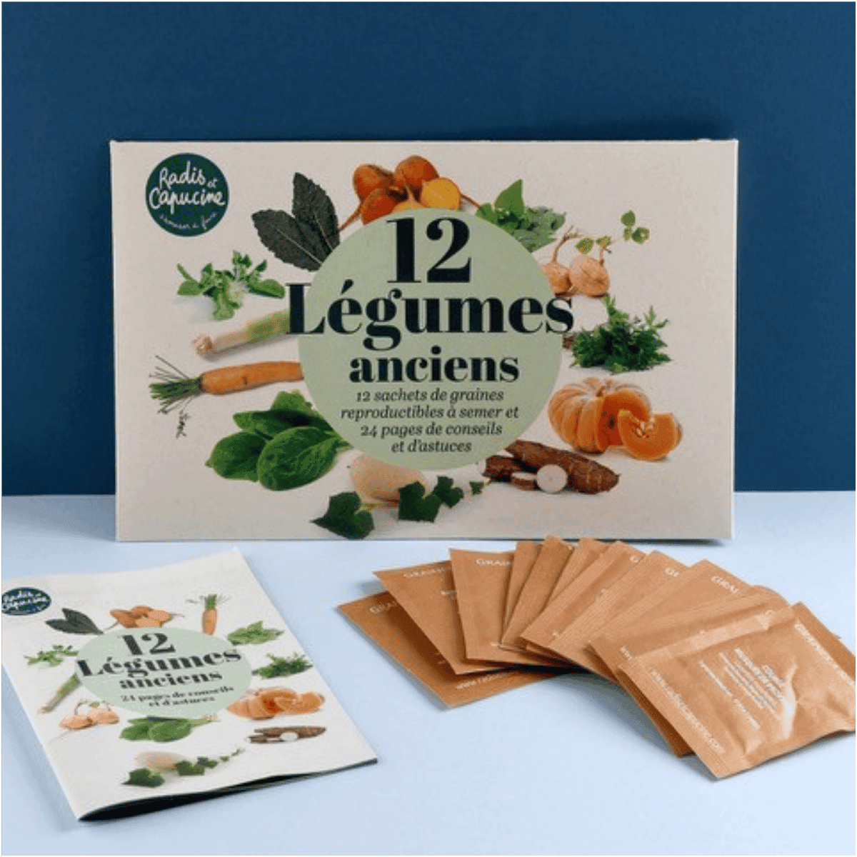 Zadenpakket "Oude Groenten" – 12 Authentieke Groentesoorten voor een Unieke Moestuin - Radis et Capucine