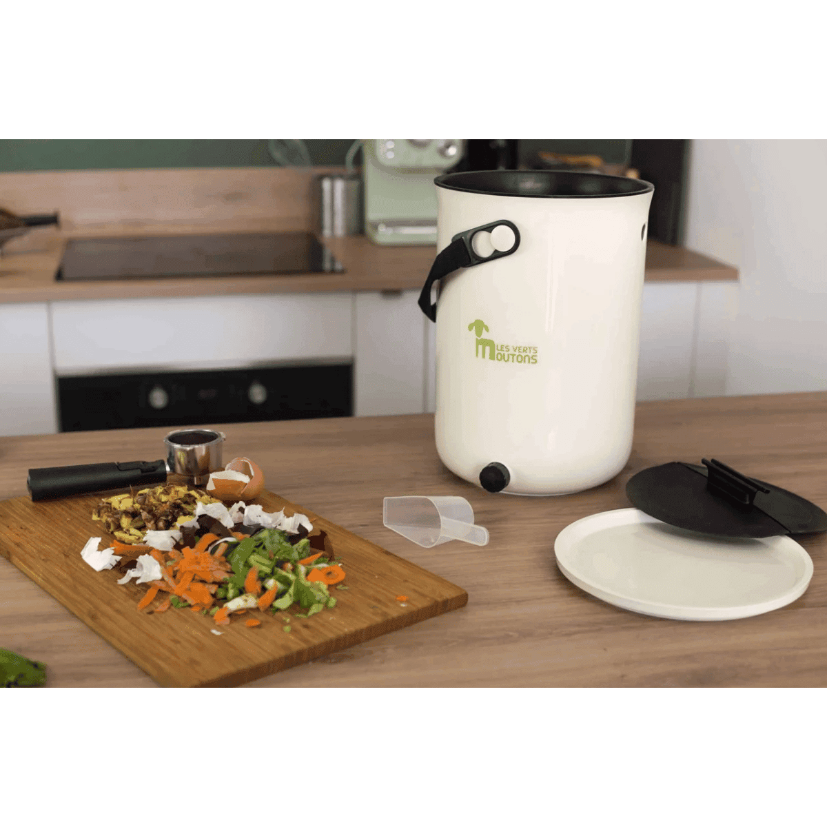 Composteur Bokashi BOKA-Compost 9,6 L blanc - Les verts moutons