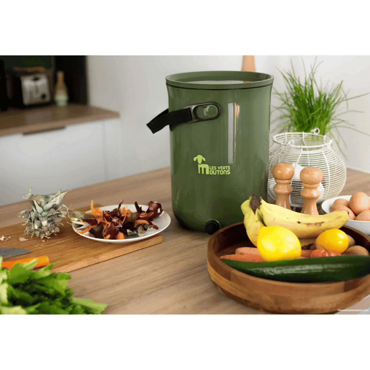 Composteur Bokashi BOKA-Compost 9,6 L vert - Les verts moutons