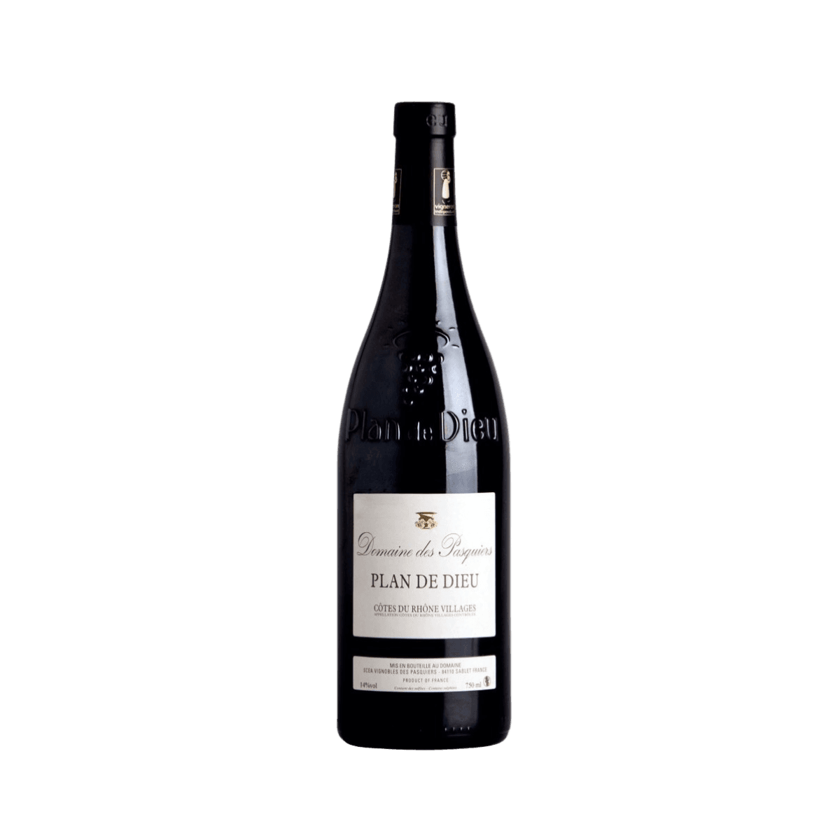 Domaine Pasquiers "Plan de Dieu" rouge 75cl - Côtes du Rhône AOP