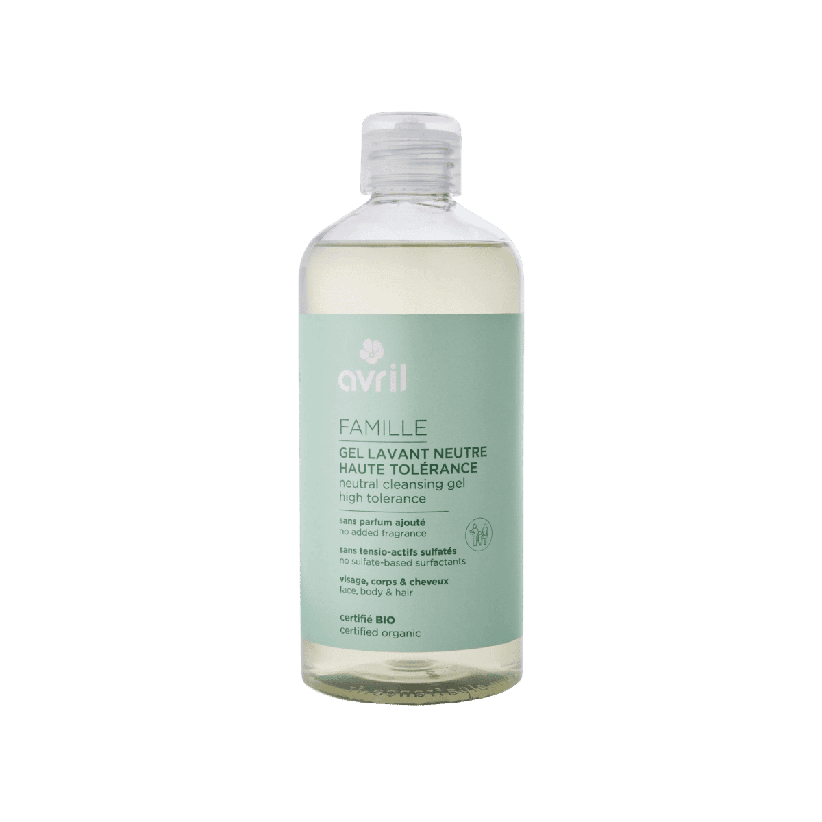 Gel lavant neutre haute tolérance - Certifié Bio - Avril
