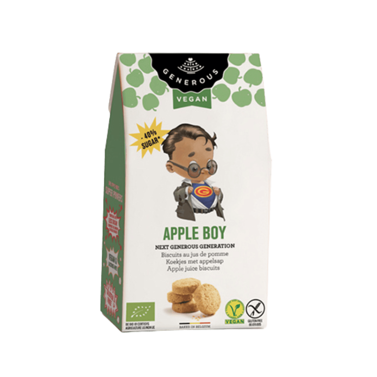 Apple Boy Appelsap Koekje 100g ORGANISCH