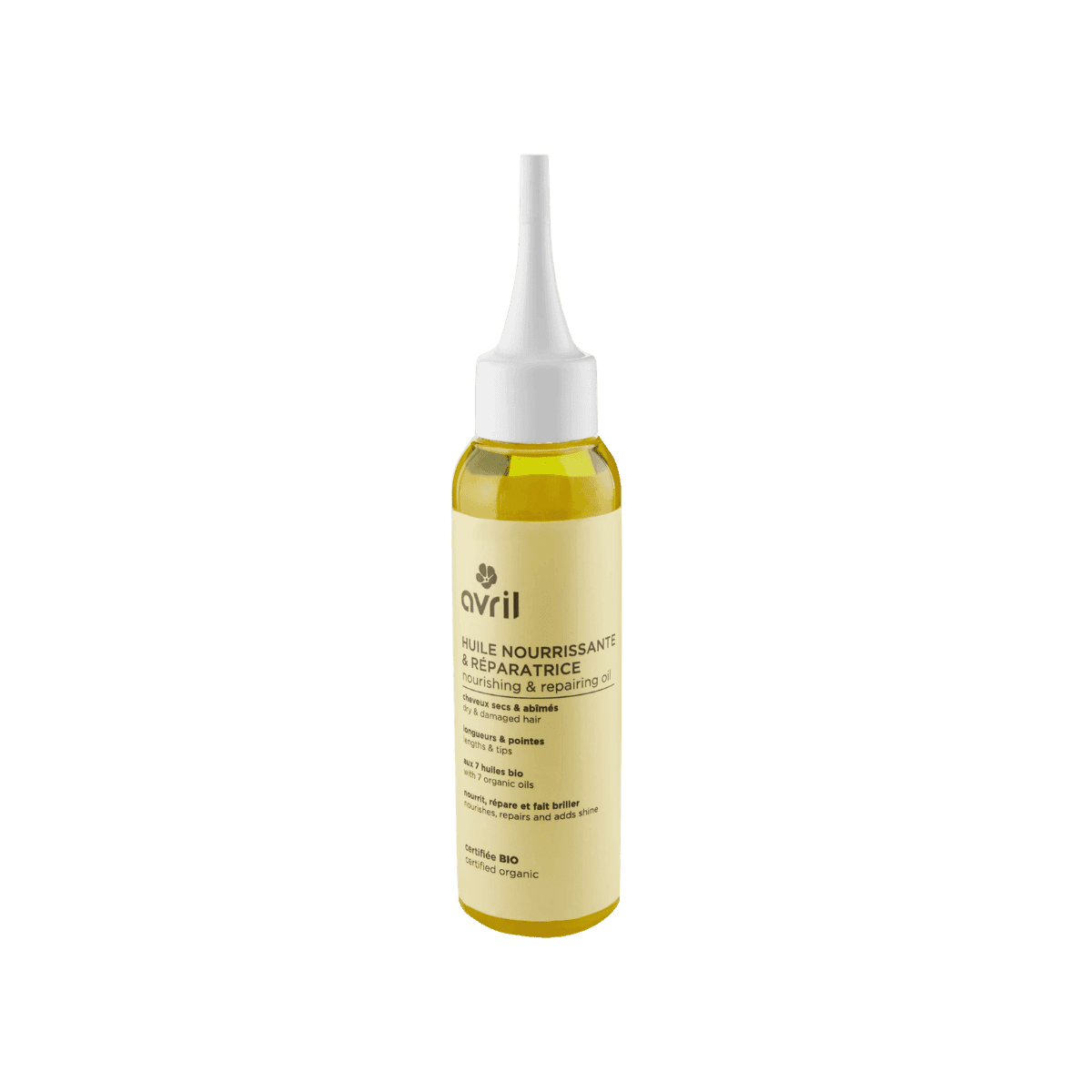 Huile nourrissante & réparatrice 100ml - Certifiée Bio - Avril
