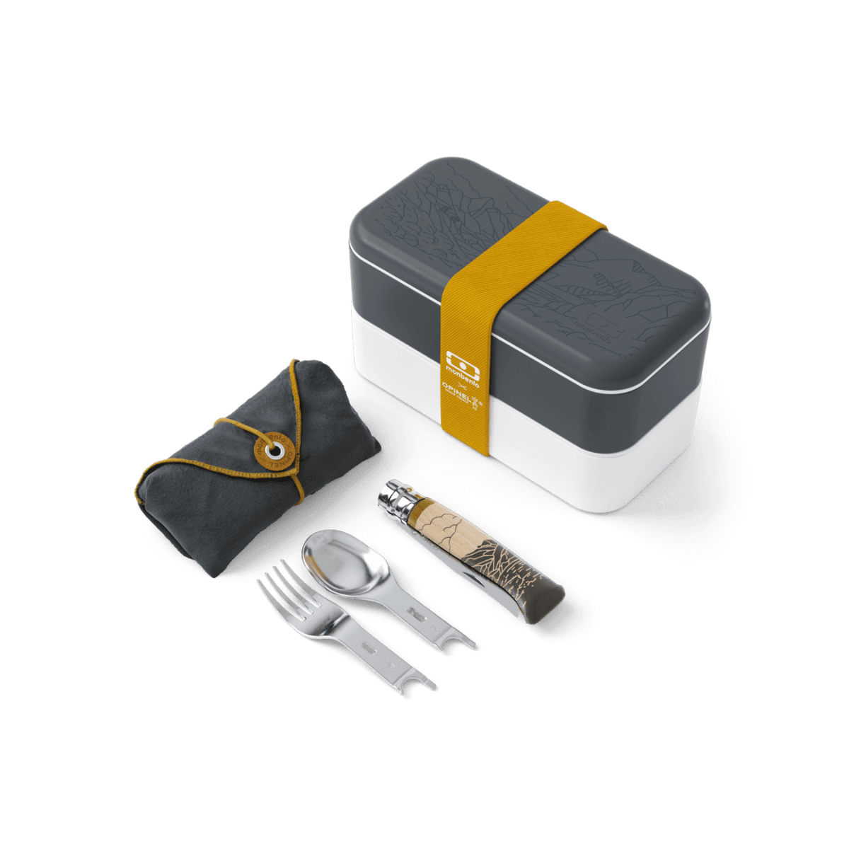 Kit repas nomade Monbento x Opinel - La boite Monbento et le set Picnic+ Opinel - Monbento