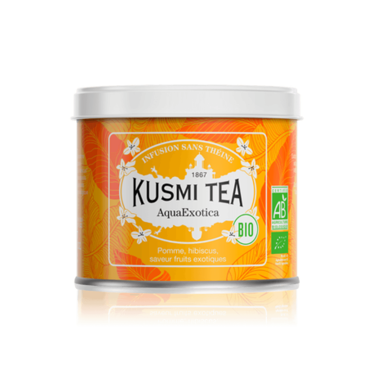 Infusion hibiscus mangue BIO - AquaExotica - Boîte métal 100g