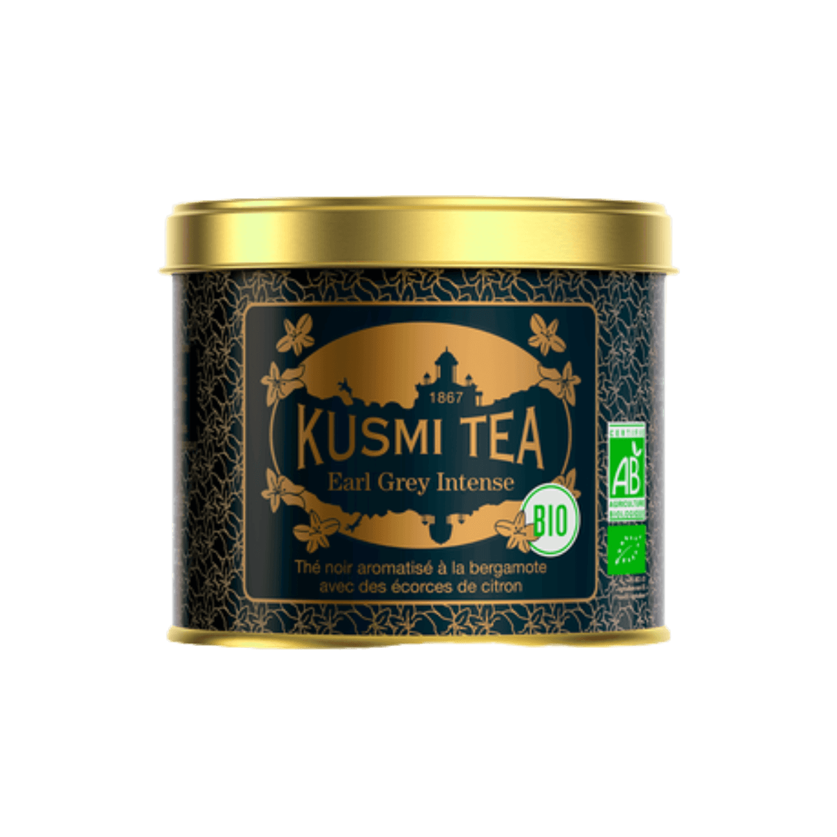 Thé noir bergamote BIO - Earl Grey Intense - Boîte métal 100gr