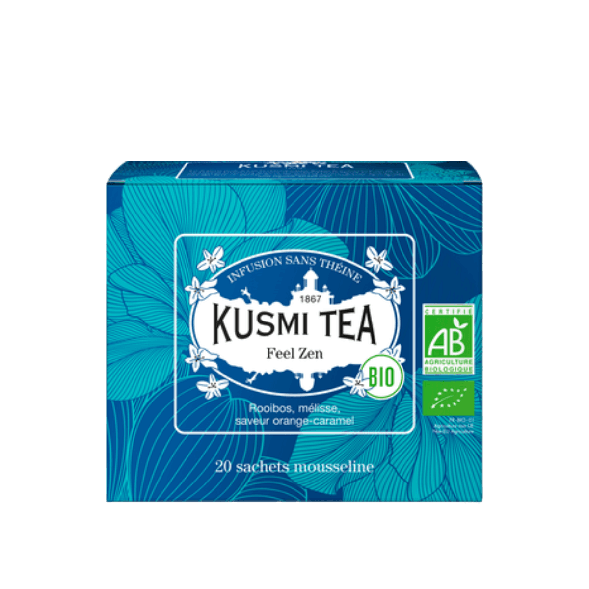 Infusion à la mélisse BIO - Feel Zen - Etui 20 sachets mousseline - 40gr